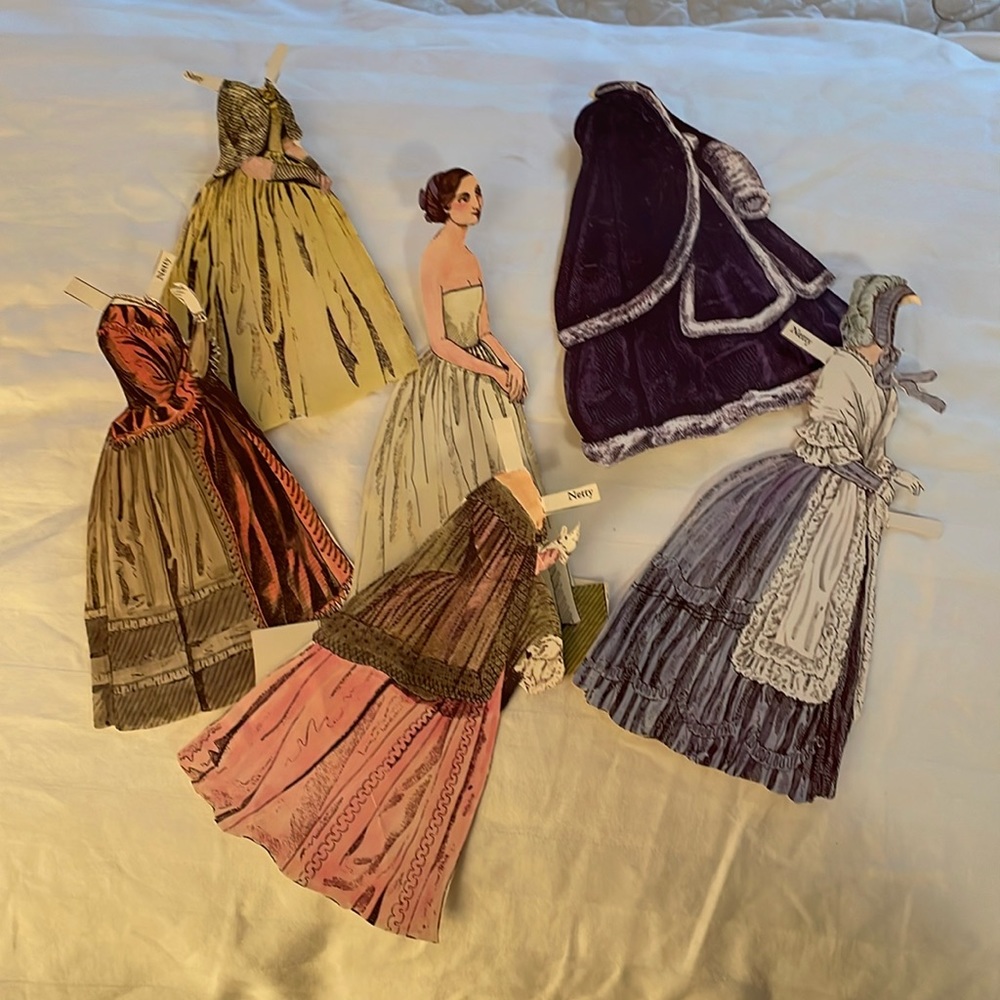 Vintage Civil War Era Paper Dolls; Printed on Tagboard; 42 Pieces